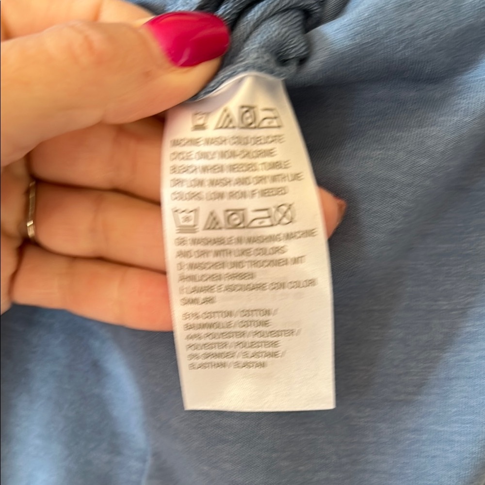 AnyBody Blue Jumpsuit - Picture 6 of 6
